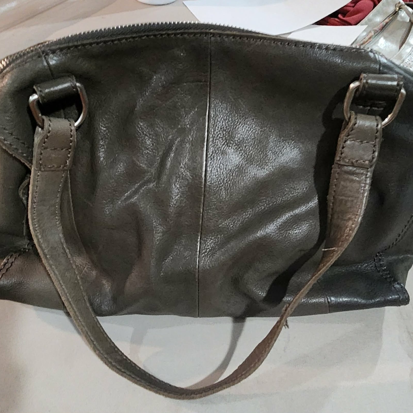 Dark Brown Hobo Handle Bag